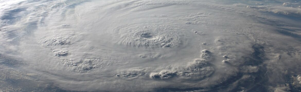 eye of the hurricane as seen from space